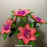 Мальва с листиком подставкой