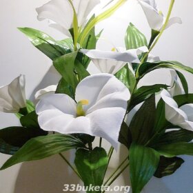 Калла белая конструктор 10 цветков