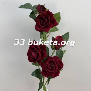 Роза гілка оксамит 028-1